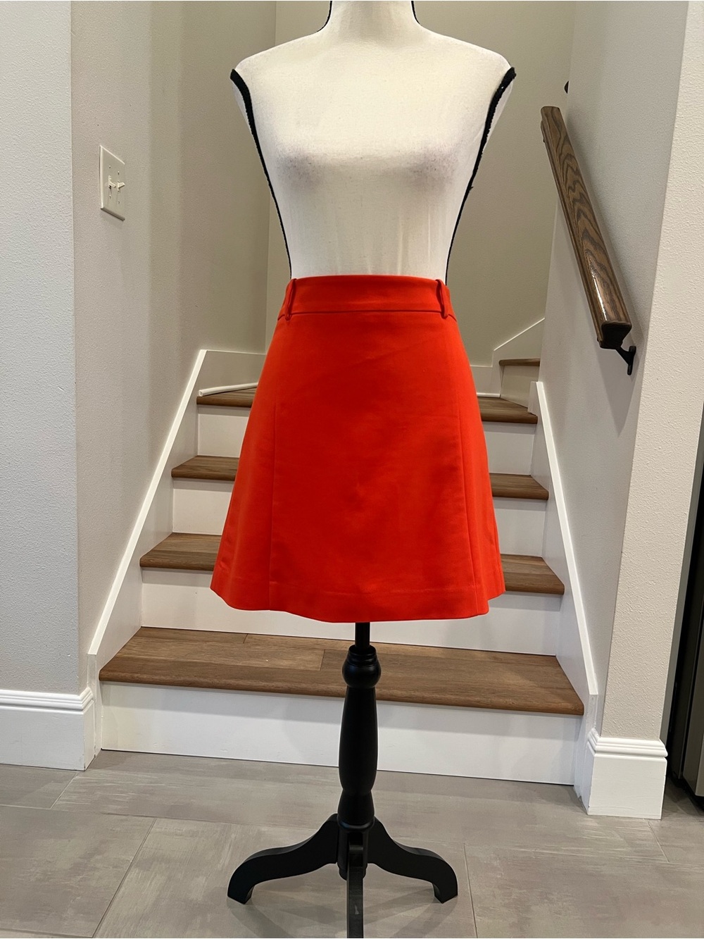 Women’s Orange A-Line Skirt